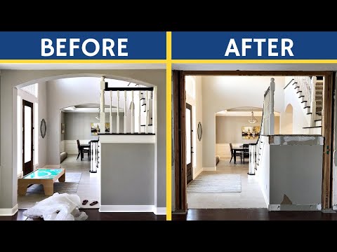 How to Remove an Arch in Your Home - Demo an Archway To Square It Off