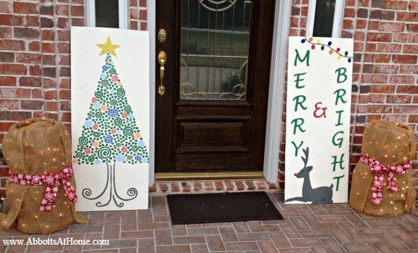 DIY Reversible Thanksgiving and Christmas Signs