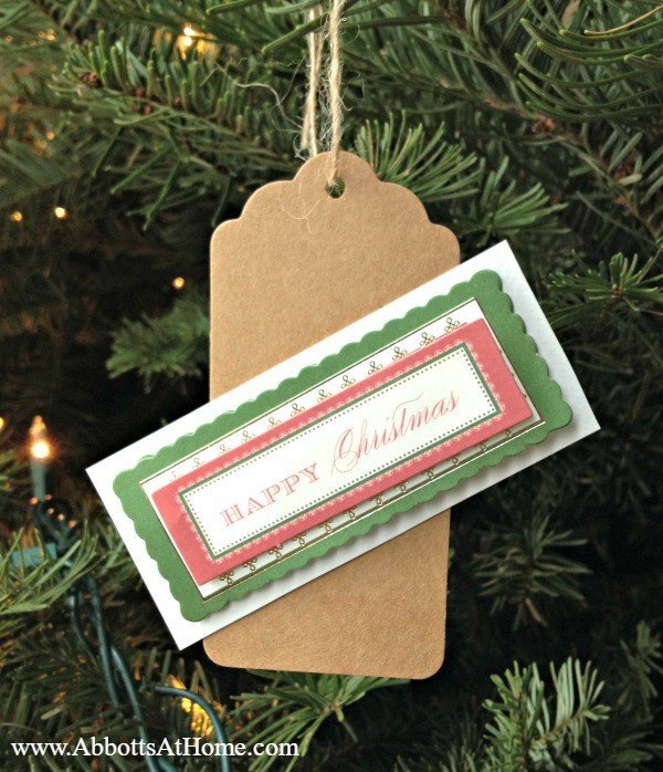 Christmas card ornaments
