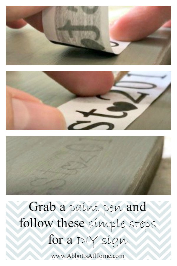 How to use Paint Pens (markers) to make easy painted quote signs.