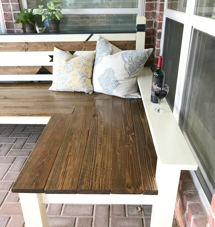 How I built my L-shaped DIY Outdoor Bench for $130, awarded 2nd place in the IG Builders Challenge, season 3