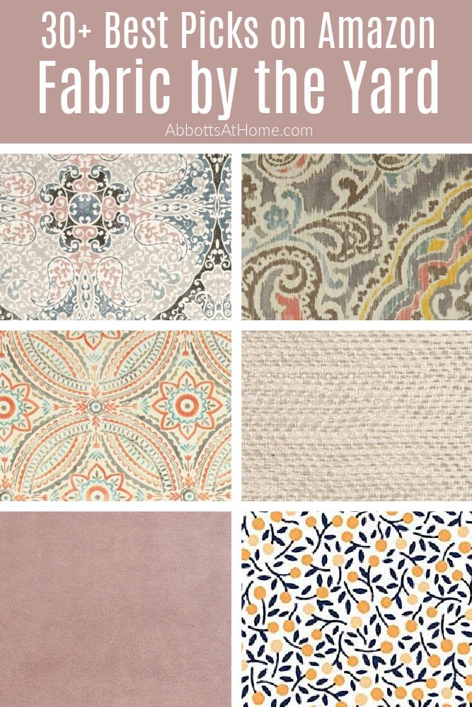 Did you know that you can find some of the best fabric by the yard on Amazon? Here are 30+ of my top picks. Beautiful upholstery, quilting, clothing, and home fabrics by the yard on Amazon.