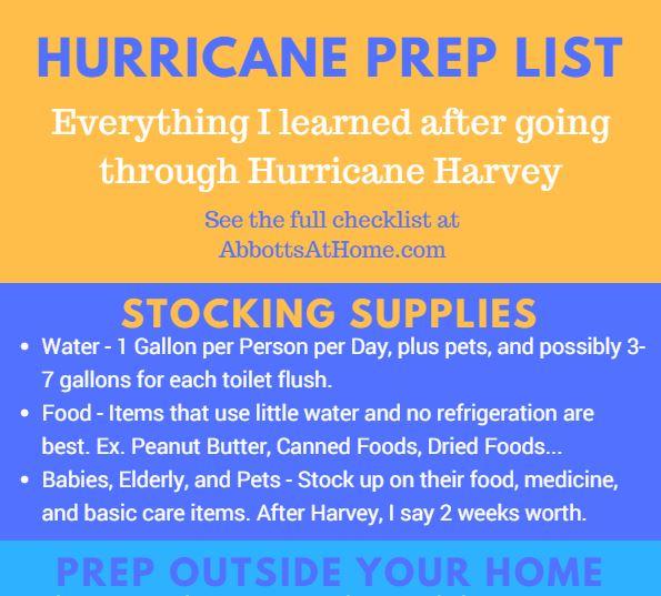 Hurricane Prep List - Stock Up and Prepare Your Home - Abbotts At Home