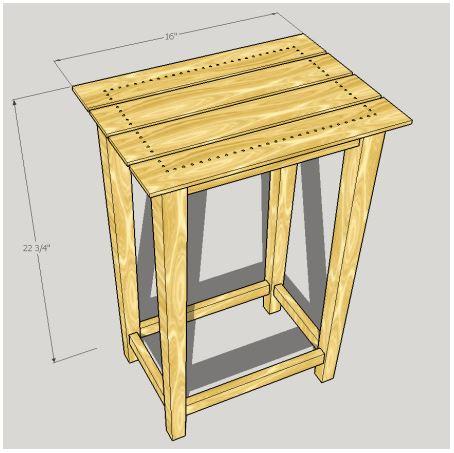 Diy Side Table Plans With A Shelf, Side Table Plans