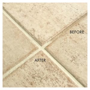 You can restore that grout color without scrubbing. It's really quick and easy. You can even switch to a new grout color, with Grout Renew. My how-to video will show you how easy it is to update your grout color.