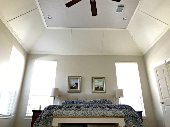 Beautiful Diy Vaulted Ceiling Makeover Abbotts At Home - How To Trim Out A Vaulted Ceiling