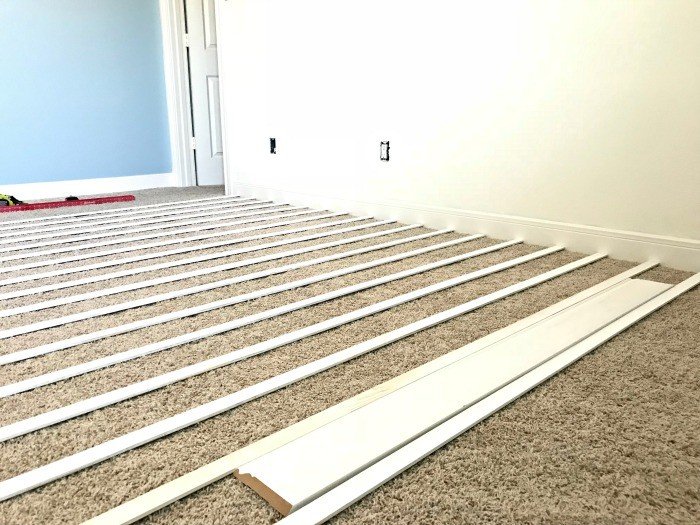 White DIY Board and Batten Wainscoting with lattice
