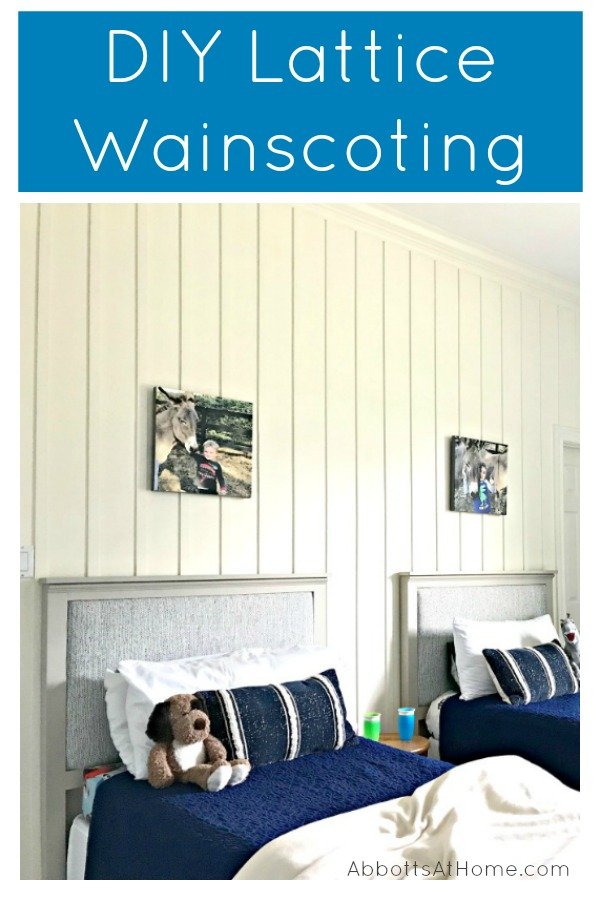 Diy Board And Batten Wainscoting With Lattice Abbotts At Home