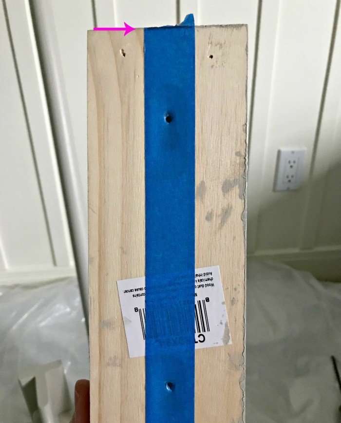 Use painter's tape over mounting hardware to mark for screws. Quick & Easy DIY Wooden Curtain Rod.