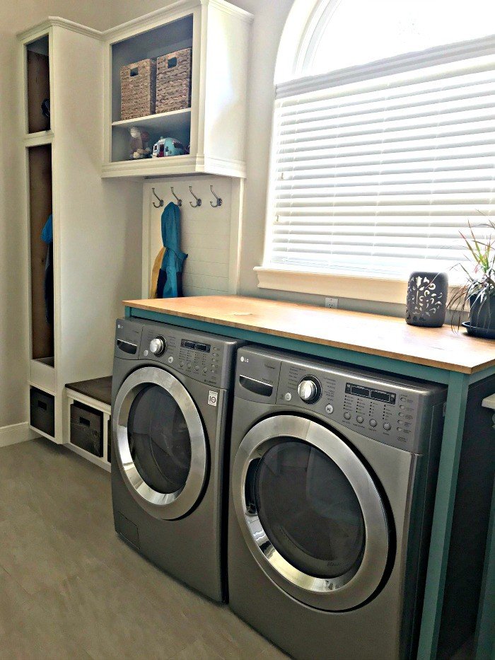 Easy Over Washer and Dryer DIY Laundry Table - Abbotts At Home