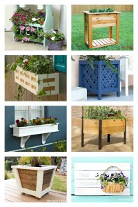 20+ beautiful DIY outdoor planter ideas for your porch, deck, or yard. Plus, 12 of my favorite planters from Target and Amazon! #OutdoorPlanter #OutdoorDIY #DIYPlanter #DIYFurniture #AbbottsAtHome