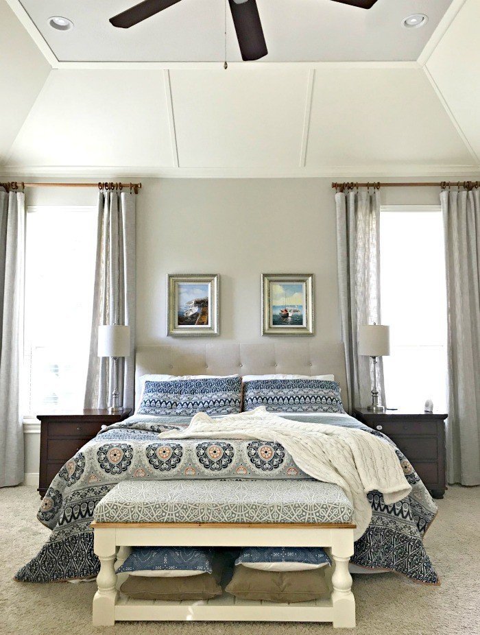 Here's a peek at the rooms I've never really shown you. And, the story behind why I haven't done their room reveals yet. A couple just need a few finishing touches. Like our master bedroom. But, they're all full of Traditional Home Room Makeover Ideas. #AbbottsAtHome #MasterBedroom #BedroomIdeas #FarmhouseStyle #TraditionalHome #MasterBedroomIdeas #VaultedCeiling