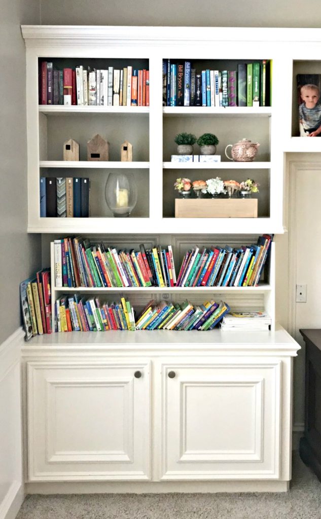 Here's a peek at the rooms I've never really shown you. And, the story behind why I haven't done their room reveals yet. A couple just need a few finishing touches. Like our home office. But, they're all full of Traditional Home Room Makeover Ideas. #AbbottsAtHome #OfficeDesign #Shelfie #BookshelfIdeas #FarmhouseStyle #TraditionalHome #OfficeIdeas