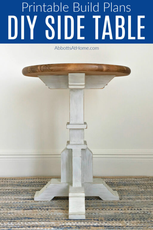 I LOVE this DIY Side Table With A Pedestal Base: Build Plan Steps And ...