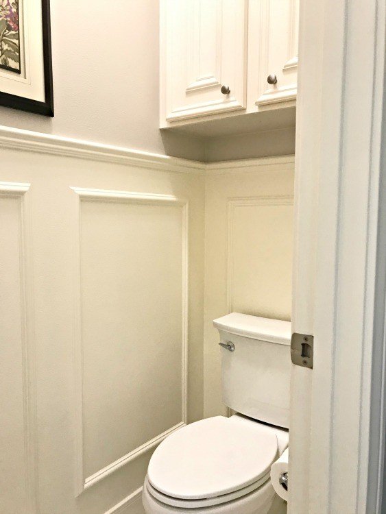 Picture Frame Wainscoting is a beautiful and timeless look. AND, it's actually really easy to install. Here are my DIY tips and tutorial video! #Wainscot #Wainscoting #AbbottsAtHome #Moulding #ChairRail #PictureFrame