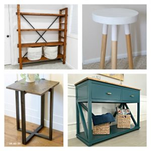 12 Beautiful and Budget-Friendly DIY Furniture Plans you should see! Most of these are woodworking plans for beginners. Yay! #AbbottsAtHome #Woodworking #WoodworkingPlans #FurniturePlans #DIYFurniture