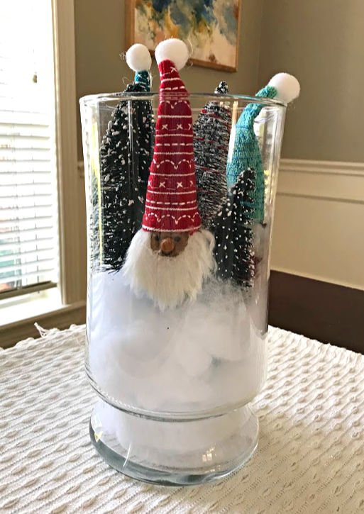 Make your own Eye-Catching, Quick, and Easy DIY Christmas Table Decorations with Stuff you already have at home! This how-to video and picture inspo can show you how to make cute and fun Christmas decorations your family will love! #Christmas #ChristmasDecor #HomeDecor #ChristmasIdeas #AbbottsAtHome