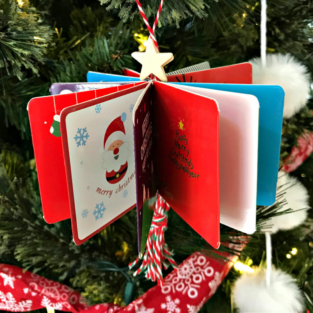 Diy Christmas Card Ornaments 