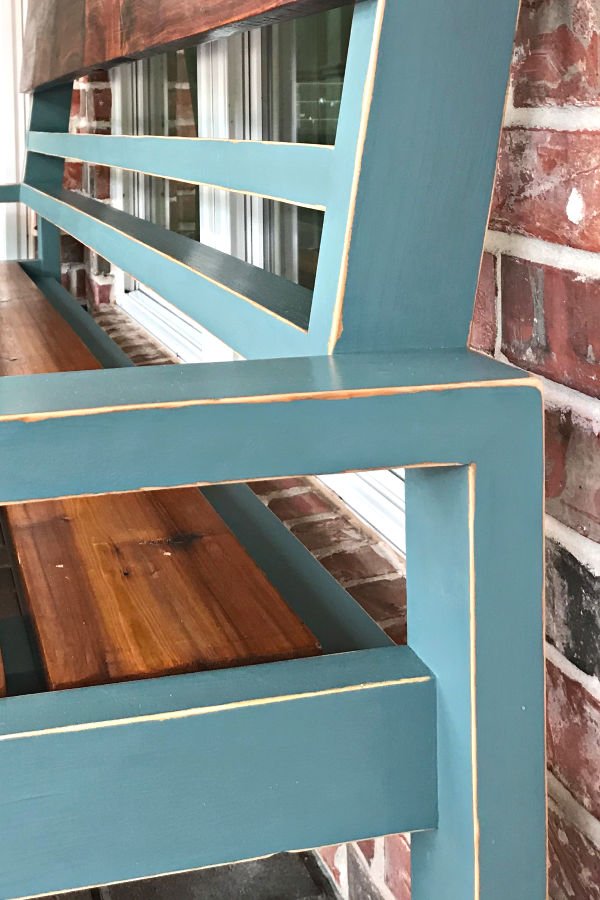How to steps for this before and after furniture makeover using chalk paint and vaseline for distressing. Steps to get this look on unfinished wood and already stained wood furniture or cabinets.