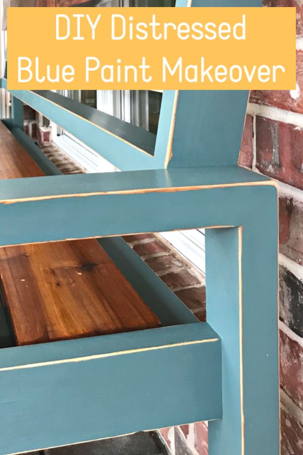 How to steps for this before and after furniture makeover using chalk paint and vaseline for distressing. Steps to get this look on unfinished wood and already stained wood furniture or cabinets.
