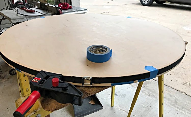 Diy Round Table Top Using Plywood, Diy Table Top Round