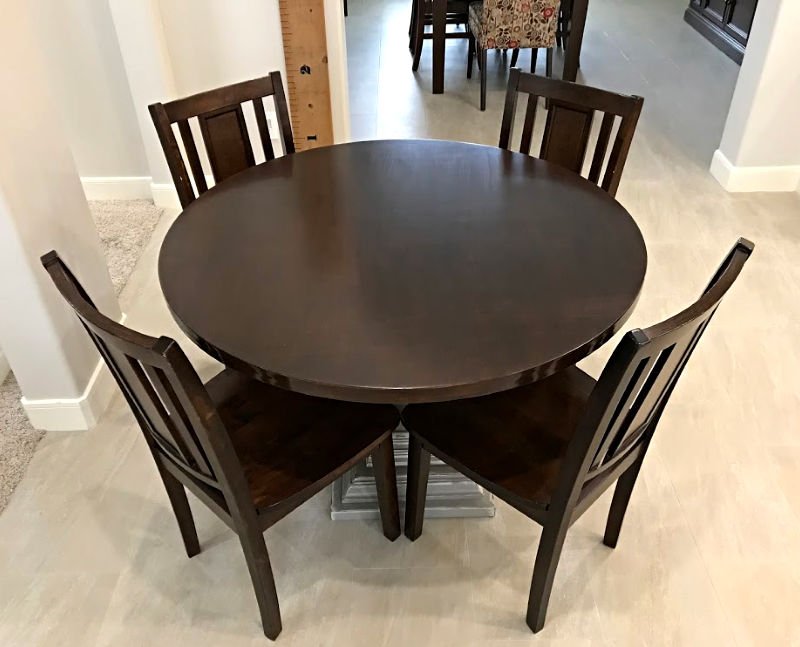 Diy Round Table Top Using Plywood, Round Plywood Dining Table