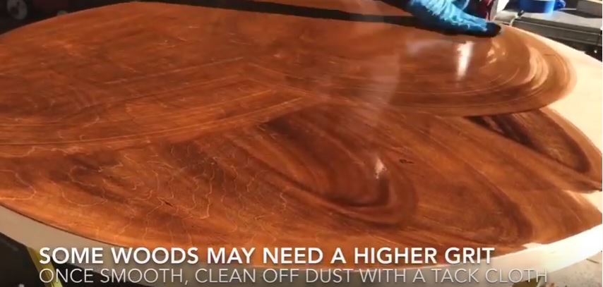 Table Top Get A Professional Finish, How To Stain A Laminate Table Top