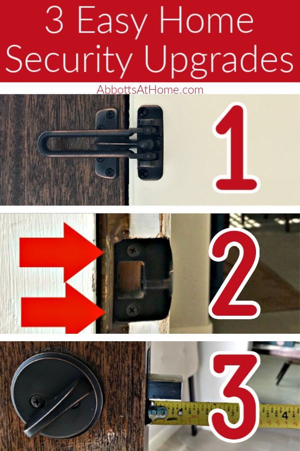 Here's how you can improve your home security in just an afternoon with 3 Cheap and Easy Home Security Updates for your Doors. No fancy tools required!