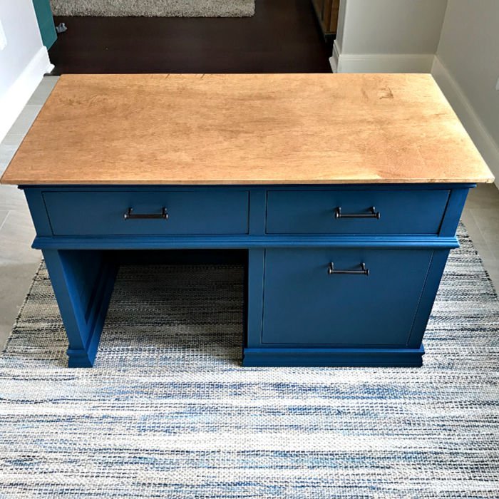 Step by step build plans for a wooden DIY Kids Desk with storage drawers. Build this beautiful little arts and craft or school desk for your kids. Printable build plans and build overview video included on tutorial.