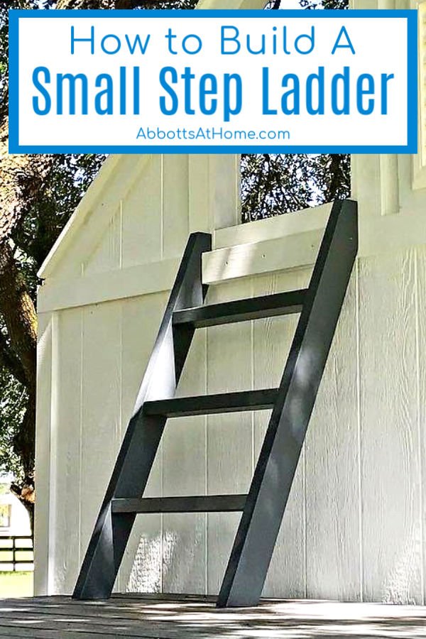 Here's How to Build a Small Step Ladder from 2x4's for your playhouse, loft, bunk bed, or anywhere. DIY Step Ladder - How to Make a DIY 2x4 Step Ladder