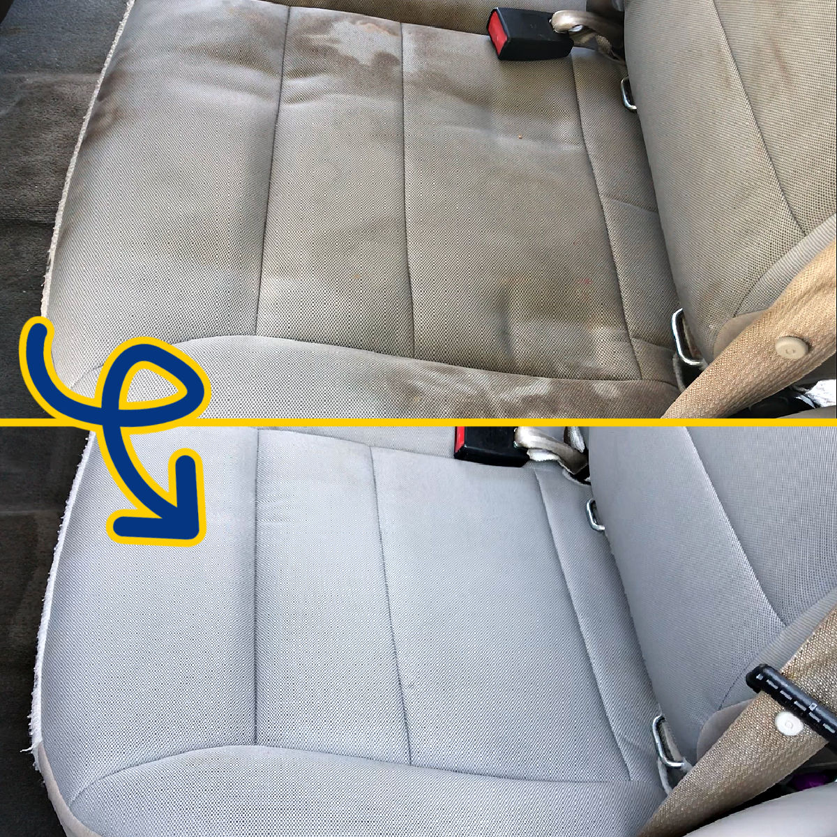 How to clean your fabric car seats, carpet & upholstery.