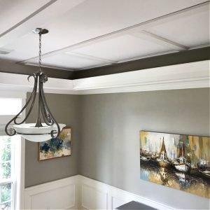 Easy DIY Coffered Ceiling Idea: Simple, Low Profile Design (Steps And ...