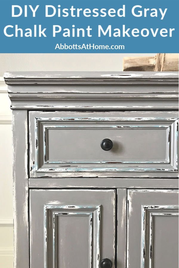 Beautiful Diy Distressed Gray Chalk, Diy Distressed Gray Cabinets