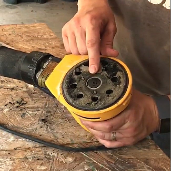 Quick and Easy to follow guide for Dewalt Sanding Pad Repair. With Written Steps and Video for Velcro Pad Replacement for an Orbital Sander. How to replace the velcro sanding pad on an orbital sander.