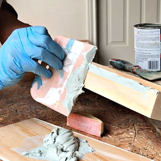 Here's my easy to follow guide for mixing and using Bondo All Purpose Putty to fix damaged wood furniture or new woodworking projects. Written steps and video to show you how to repair wood furniture damage, fix woodworking projects, or patch home decor with Bondo All Purpose Putty.