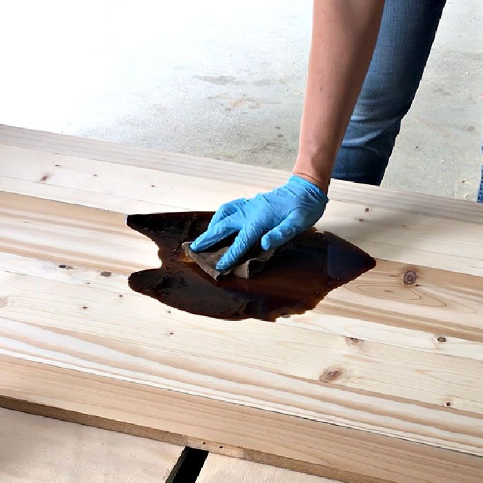 Heading Residence hundred Easy DIY Scrap Wood Table Top: Steps & Video - Abbotts At Home