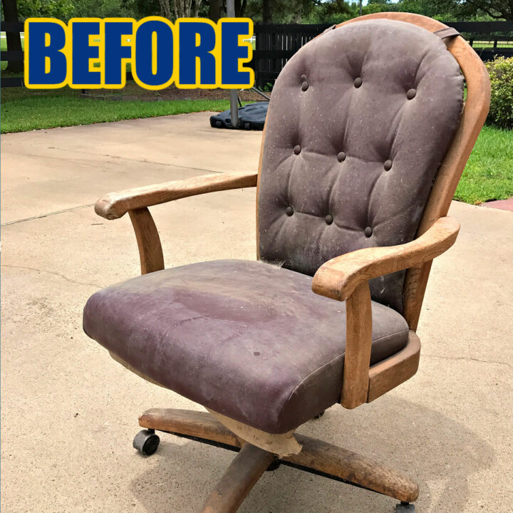 Beautiful DIY Office Chair Makeover: Before And After With Steps - Abbotts  At Home