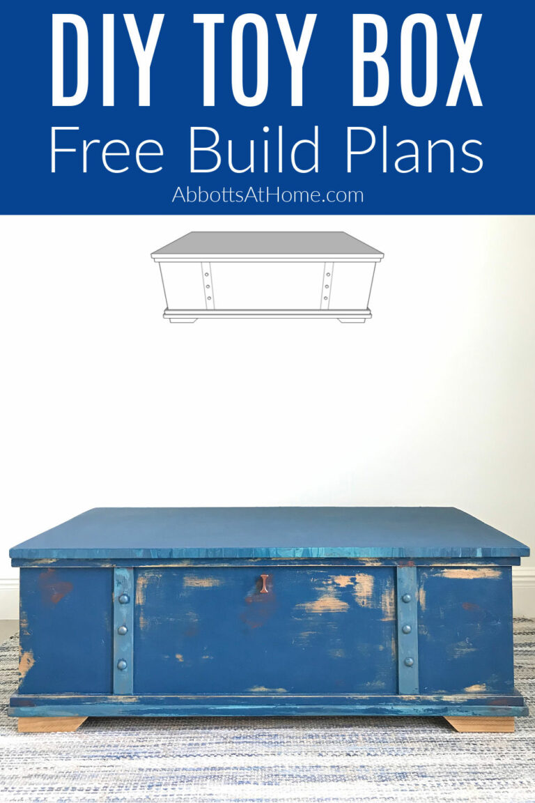 Easy DIY Toy Box Build Plans Free Printable Steps Abbotts At Home   DIY Toy Box Build Plans Free 4 768x1152 