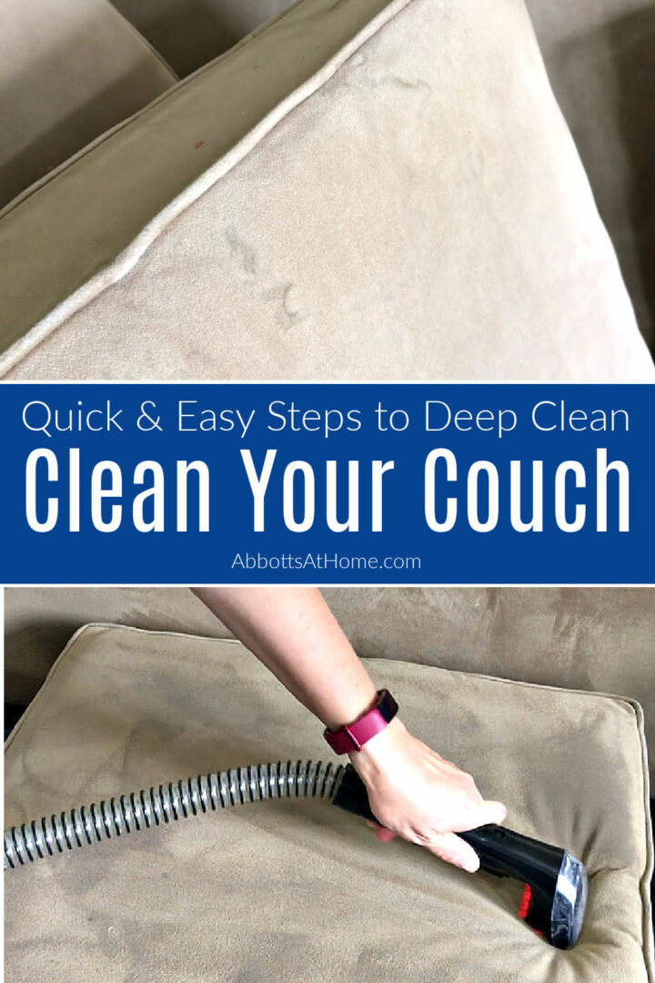 How To Clean A Couch At Home With The Bissell SpotClean Abbotts At Home