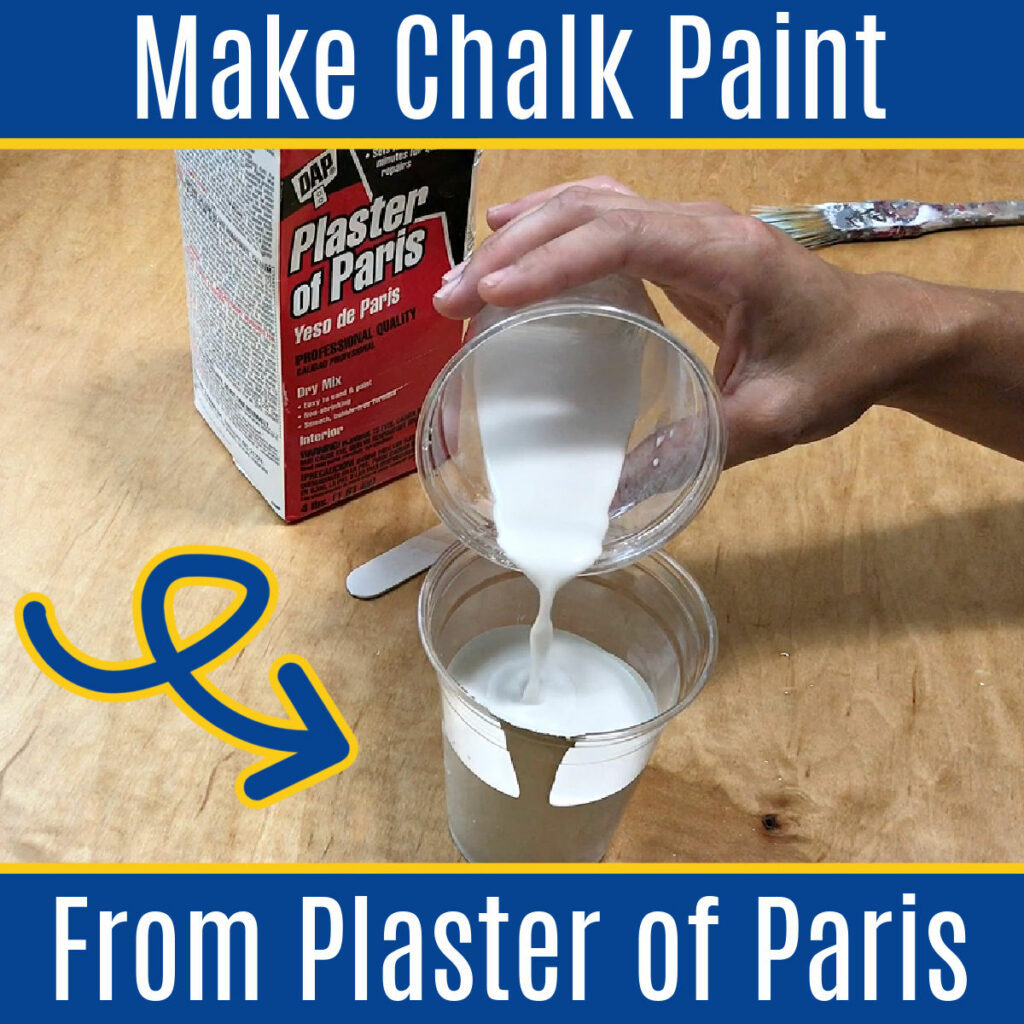 Make Chalk Paint With Plaster Of Paris Easy Recipe Video Abbotts   Make Chalk Paint From Plaster Of Paris 1 1024x1024 