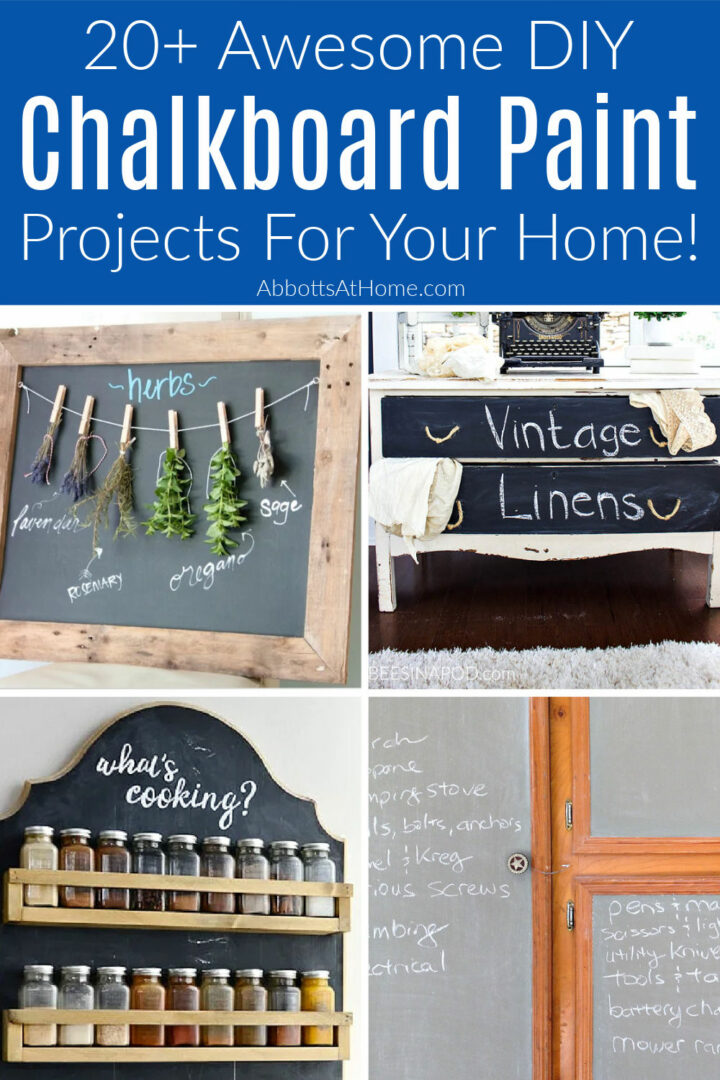 20 Best DIY Projects & Handmade Crafts Using Chalkboard Paint: Wow ...