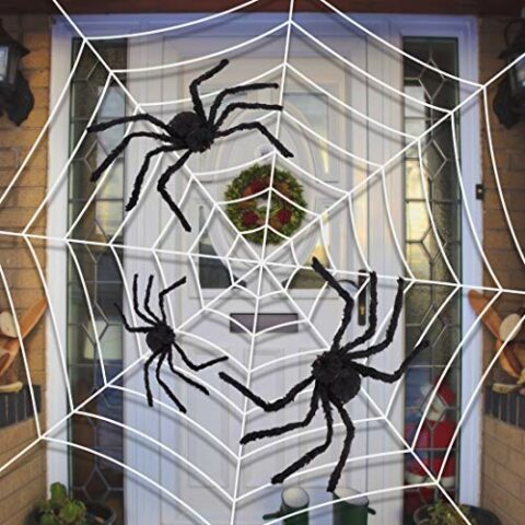 How to Hang Giant Spider Decorations: Easy Outdoor Halloween Idea ...