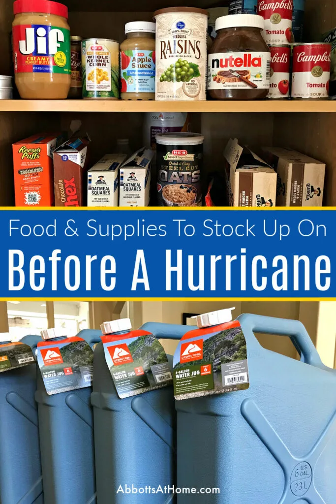 Check your hurricane food supply