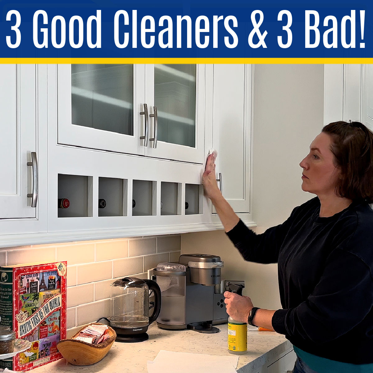 Keep White Kitchen Cabinets Clean 1 