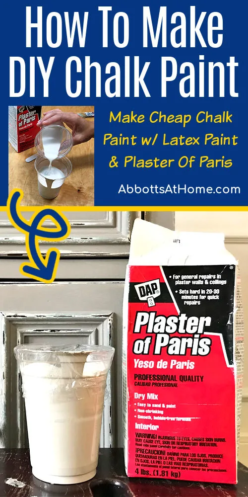 How To Make Chalk Paint with Plaster of Paris - Easy Recipe & Video -  Abbotts At Home