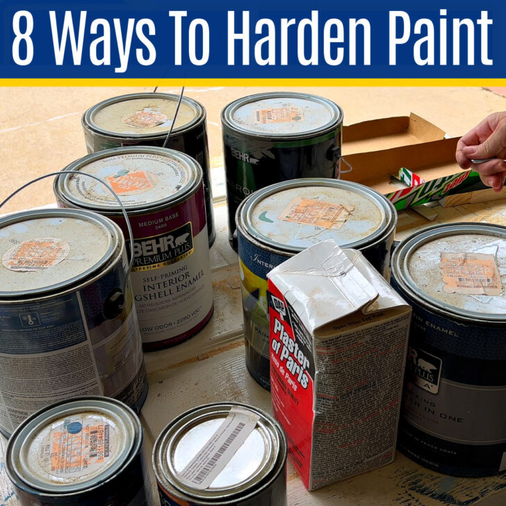 8 EASY Ways To DRY OUT Paint Cans For Disposal How To Harden Paint 