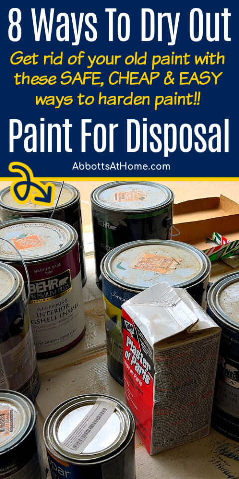 How To Dry Out Paint In Can